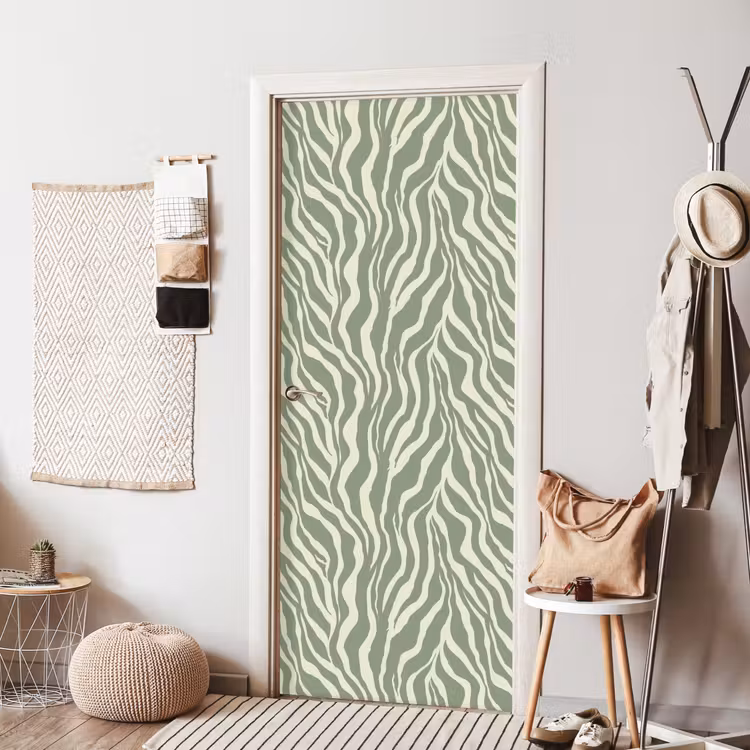 Deursticker - Zebra - Motief - Groen — 8