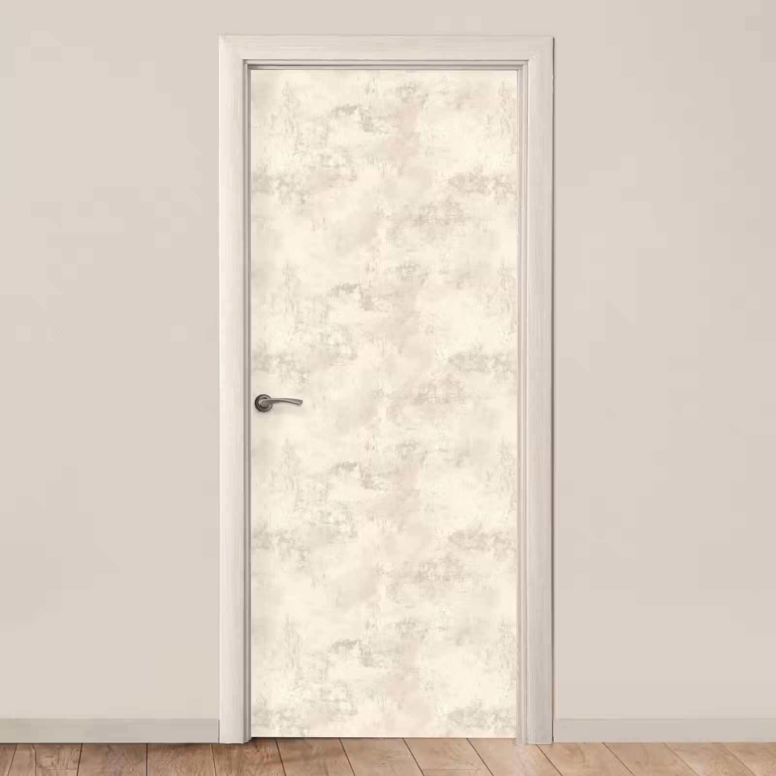 Deursticker - Patroon - Organisch - Beige — 1
