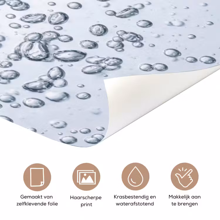 Deursticker - Luchtbellen - Water - Dynamisch — 3