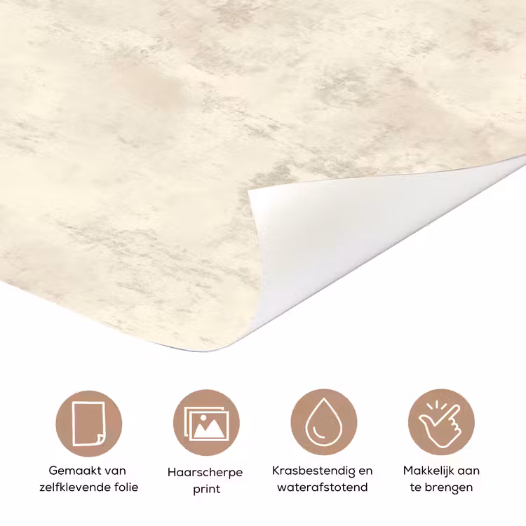 Deursticker - Patroon - Organisch - Beige — 3