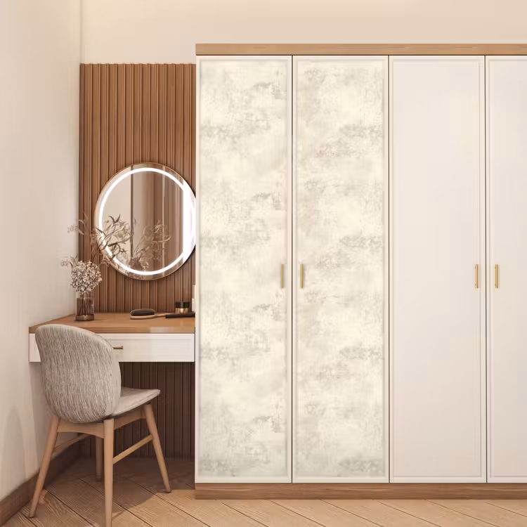 Deursticker - Patroon - Organisch - Beige — 5