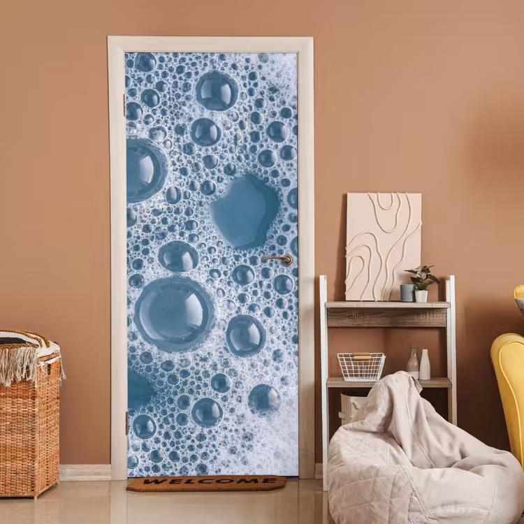 Deursticker - Schuim - Water - Textuur — 2