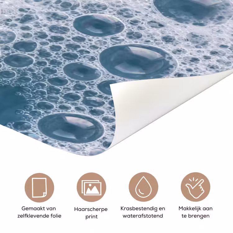 Deursticker - Schuim - Water - Textuur — 3