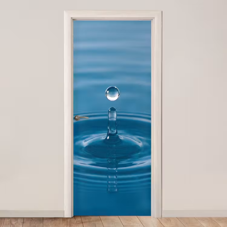 Deursticker - Waterdruppel - Water - Oppervlakte — 1