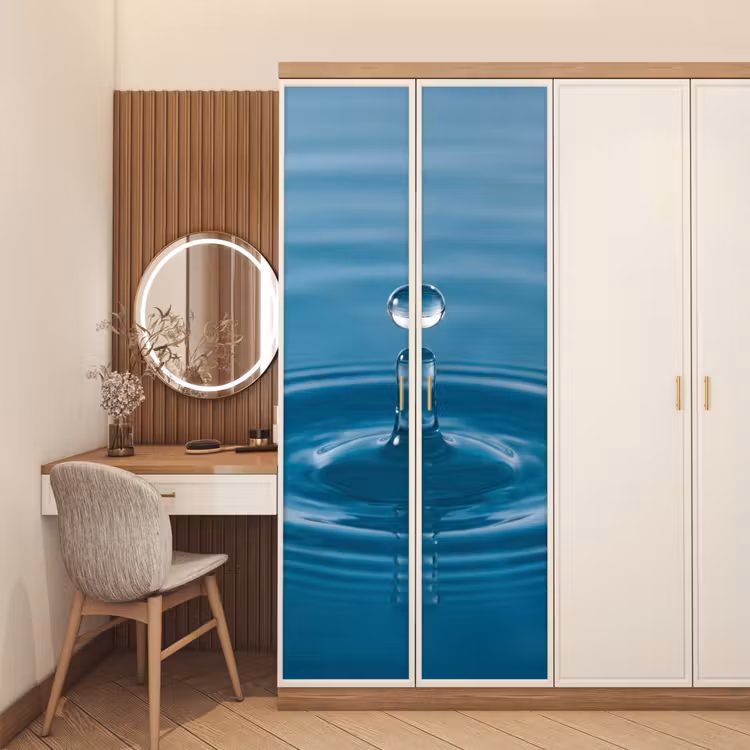 Deursticker - Waterdruppel - Water - Oppervlakte — 5