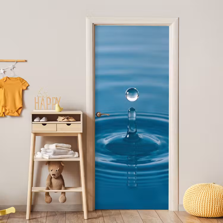 Deursticker - Waterdruppel - Water - Oppervlakte — 6