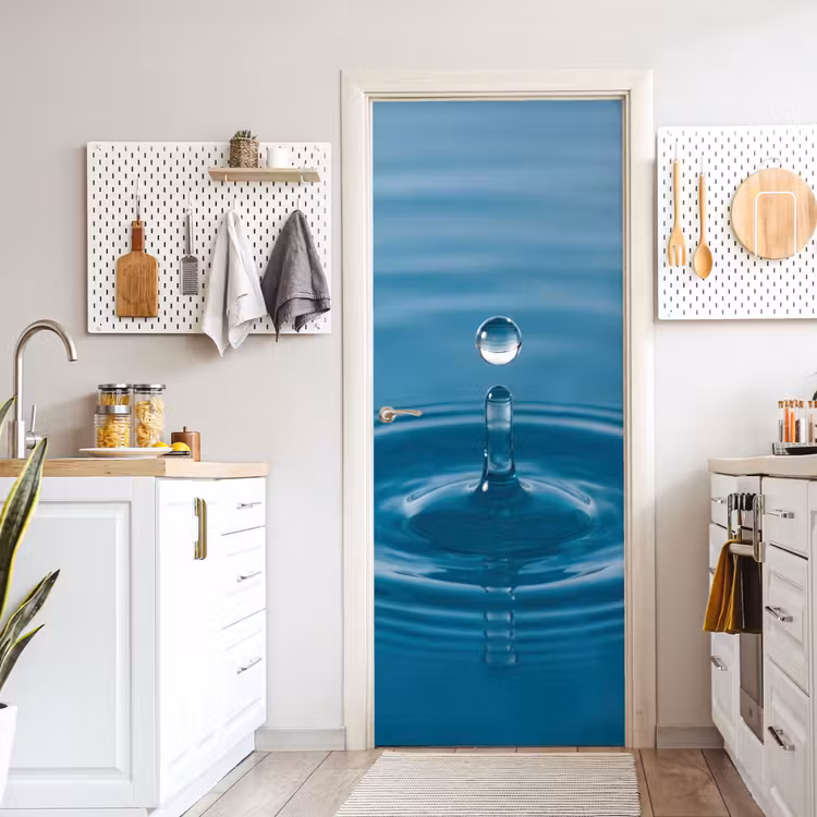 Deursticker - Waterdruppel - Water - Oppervlakte — 7