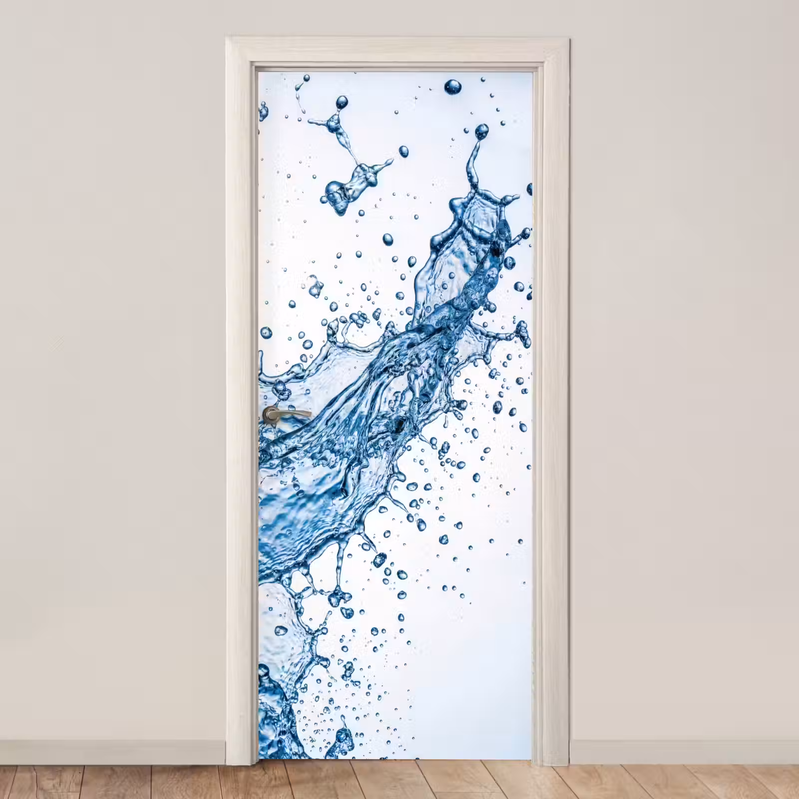 Deursticker - Spash - Water - Blauw — 1