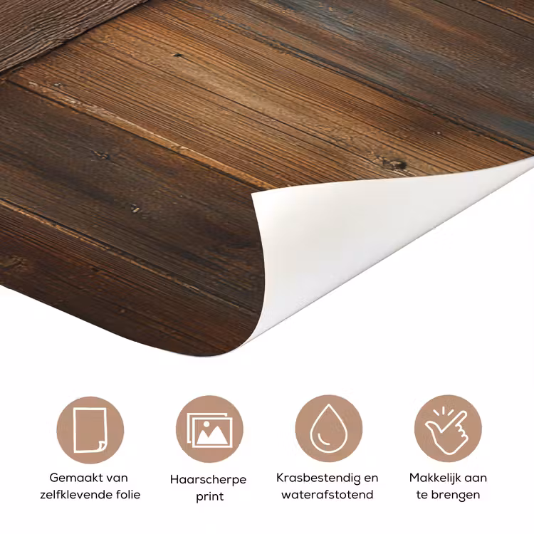 Deursticker - Koe - Doorkijk - Raam - Hout - Dieren — 3