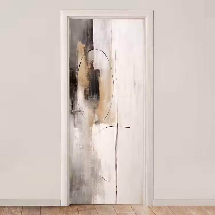 Deursticker - Kunst - Abstract - Grijs - Industrieel — 1