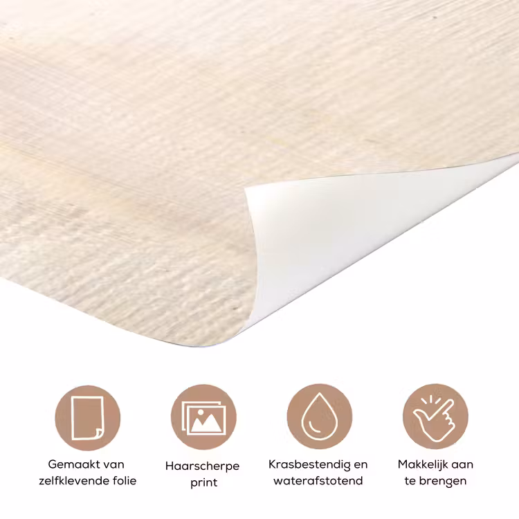 Deursticker - Kunst - Wit - Beige - Modern — 3