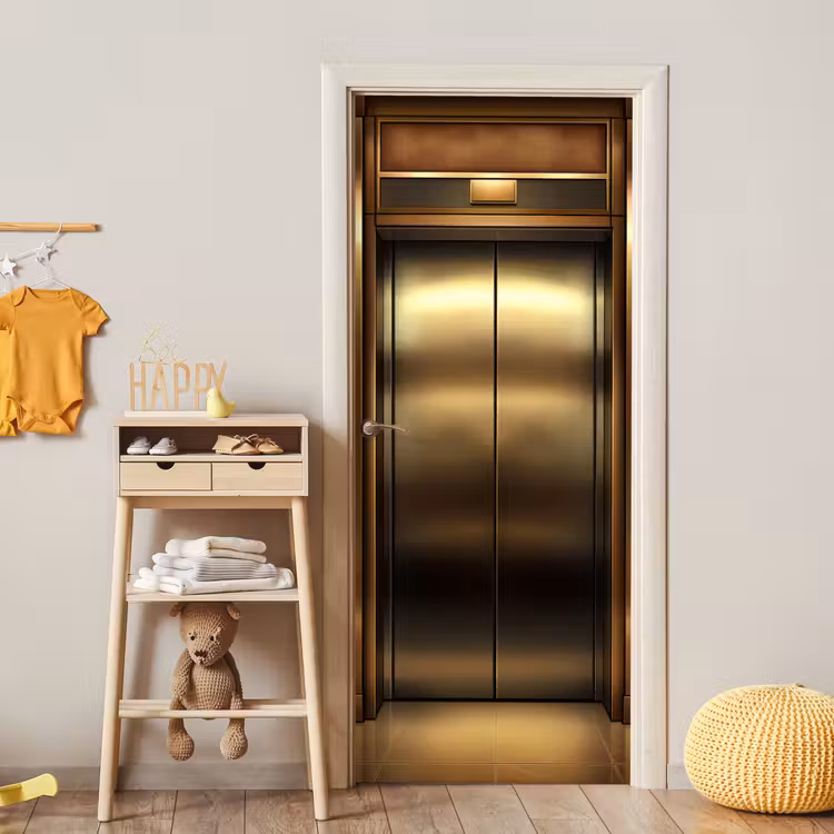 Deursticker - Liftdeur - Goud - Modern — 6