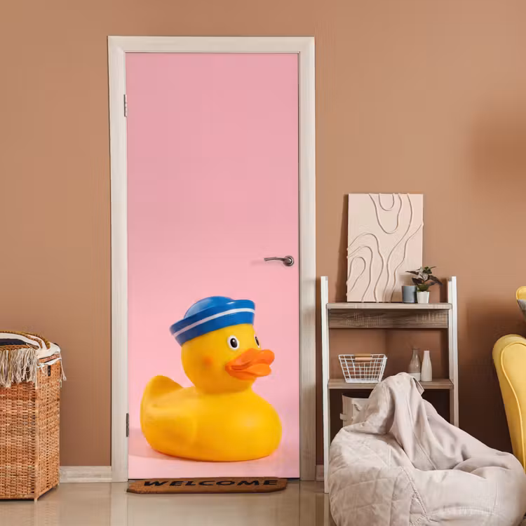 Deursticker - Matroos - Eend - Roze — 2