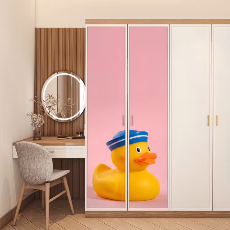 Deursticker - Matroos - Eend - Roze — 5