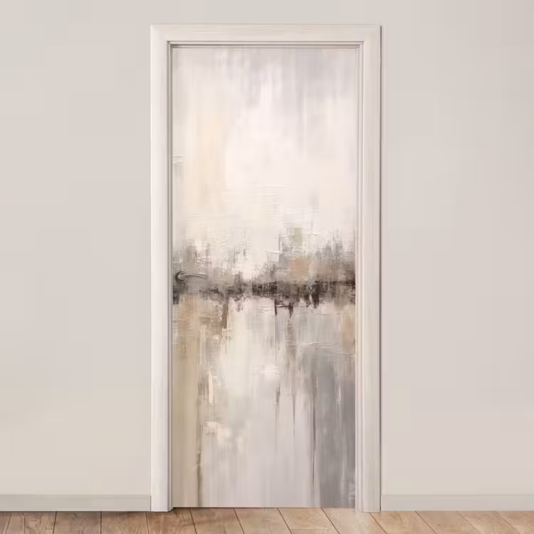 Deursticker - Moderne kunst - Abstract - Beige — 1