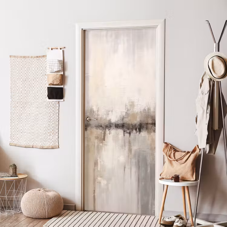 Deursticker - Moderne kunst - Abstract - Beige — 8