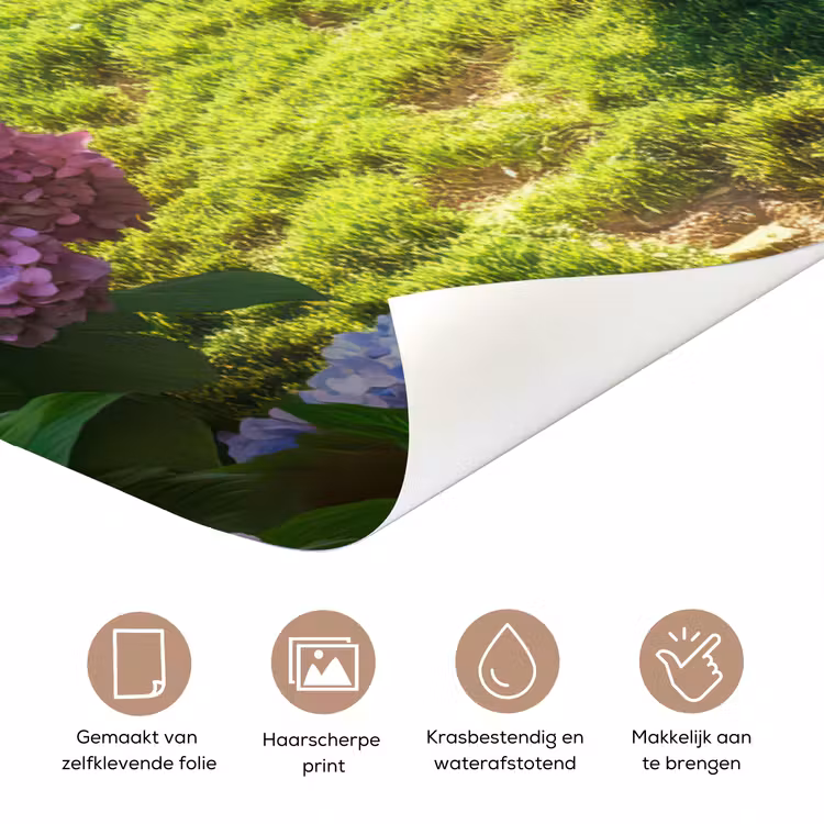 Deursticker - Natuur - Hortensia - Bloemen - Groen — 3