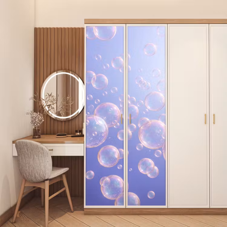 Deursticker - Pastel - Bubbels - Dromerig — 5