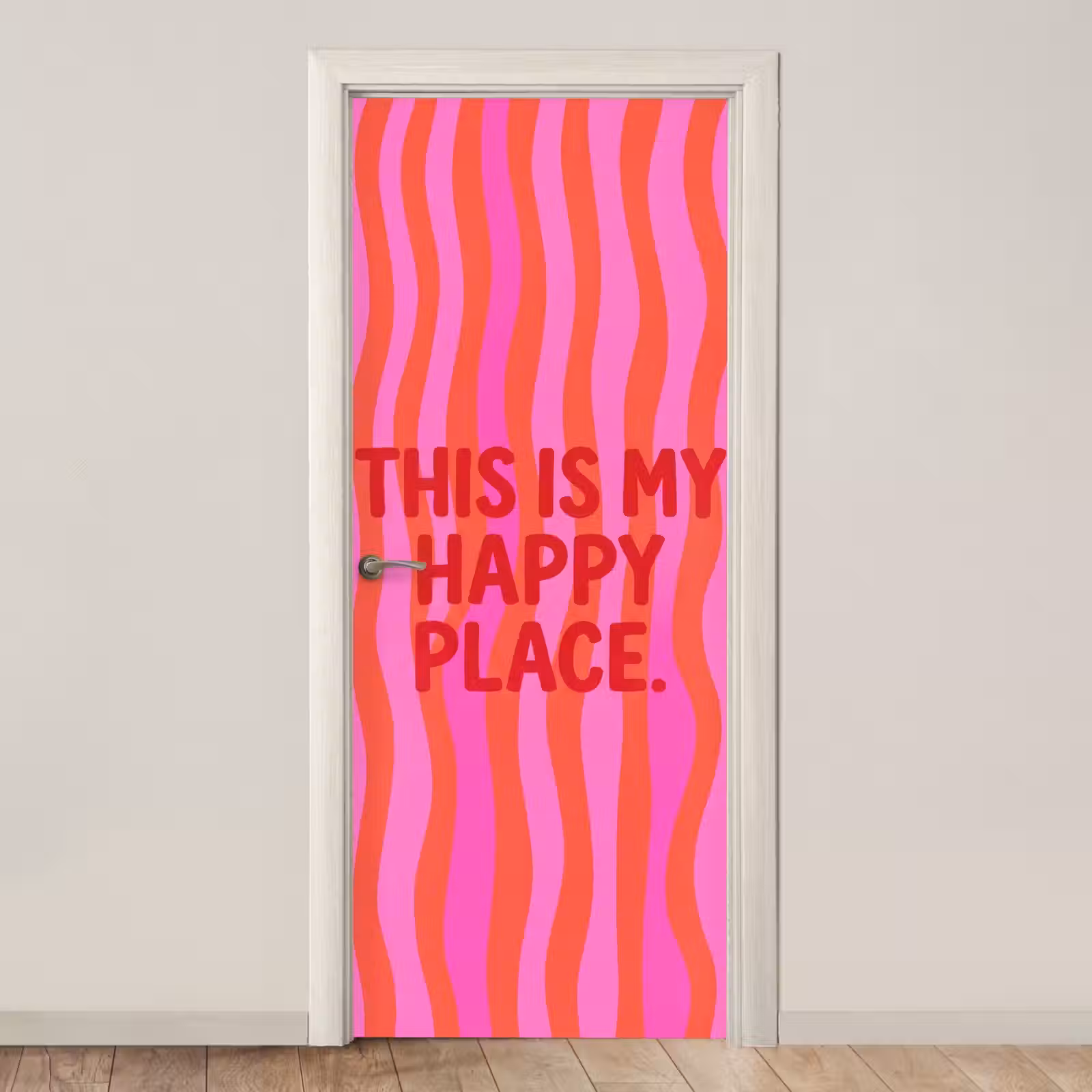 Deursticker - Tekst - Modern - Kleurrijk — 1