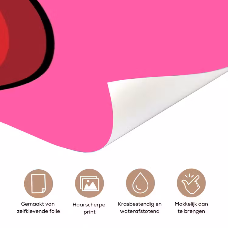 Deursticker - Kers - Roze - Fruit — 3
