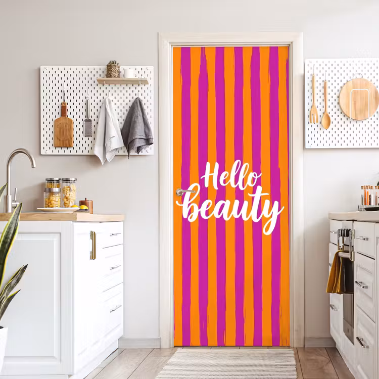 Deursticker - Modern - Hello - Oranje — 7