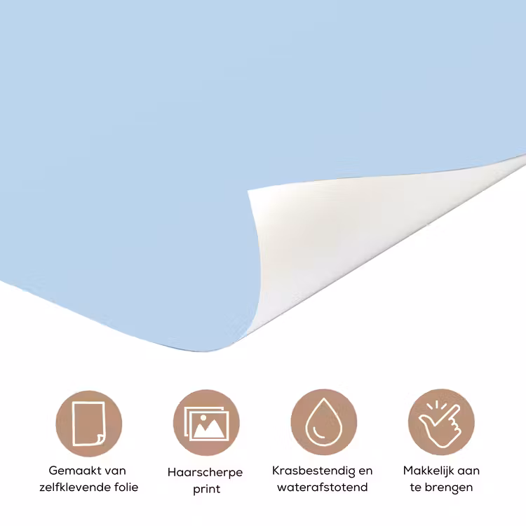 Deursticker - Speels - Boodschap - Blauw — 3