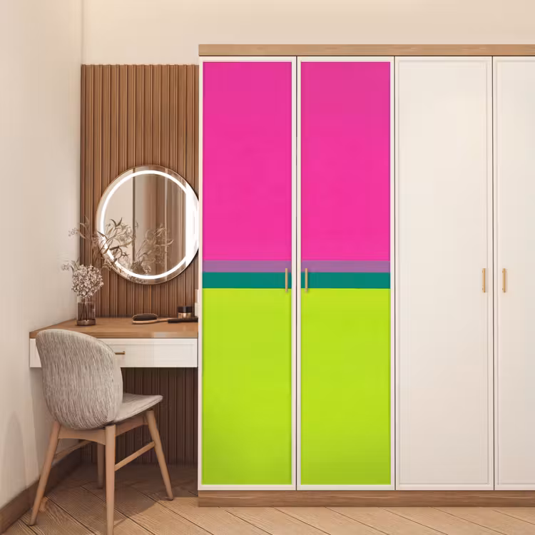 Deursticker - Strepen - Modern - Kleurrijk — 5
