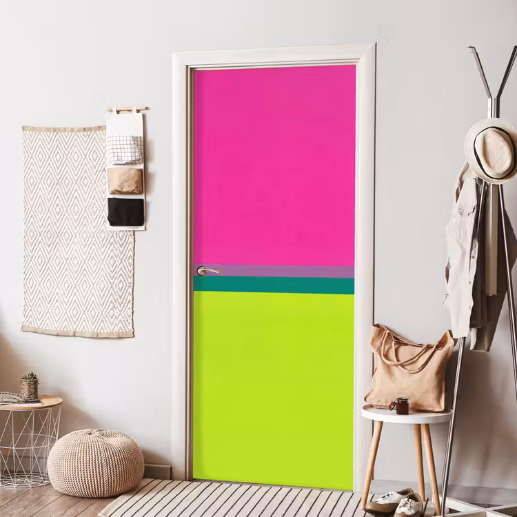Deursticker - Strepen - Modern - Kleurrijk — 8