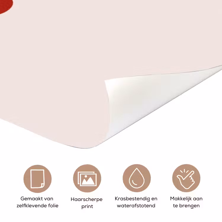 Deursticker - Tekst - Boodschap - Roze — 3