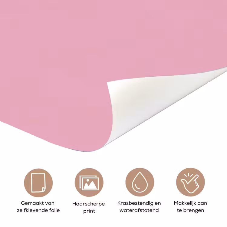 Deursticker - Tekst - Modern - Roze — 3