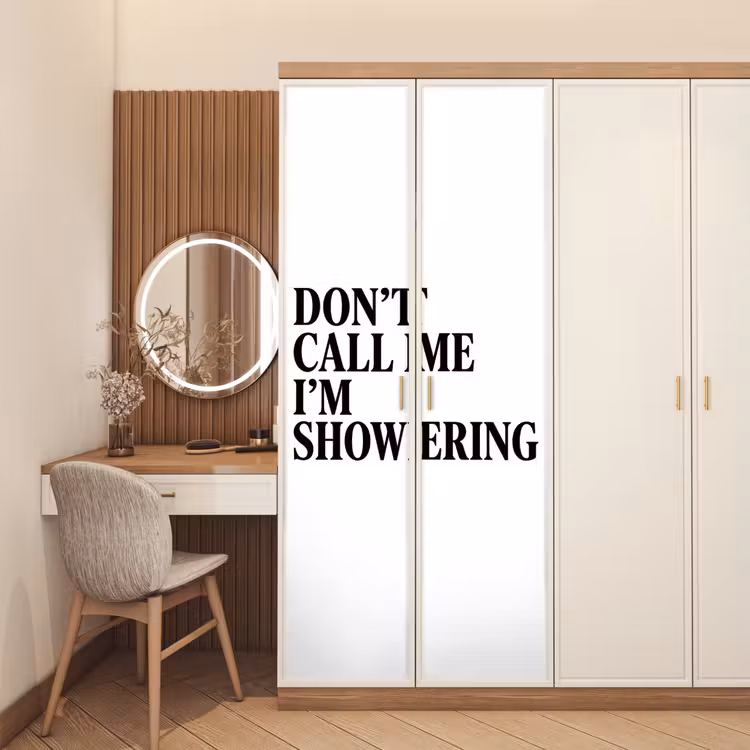 Deursticker - Tekst - Modern - Zwart - Wit — 5