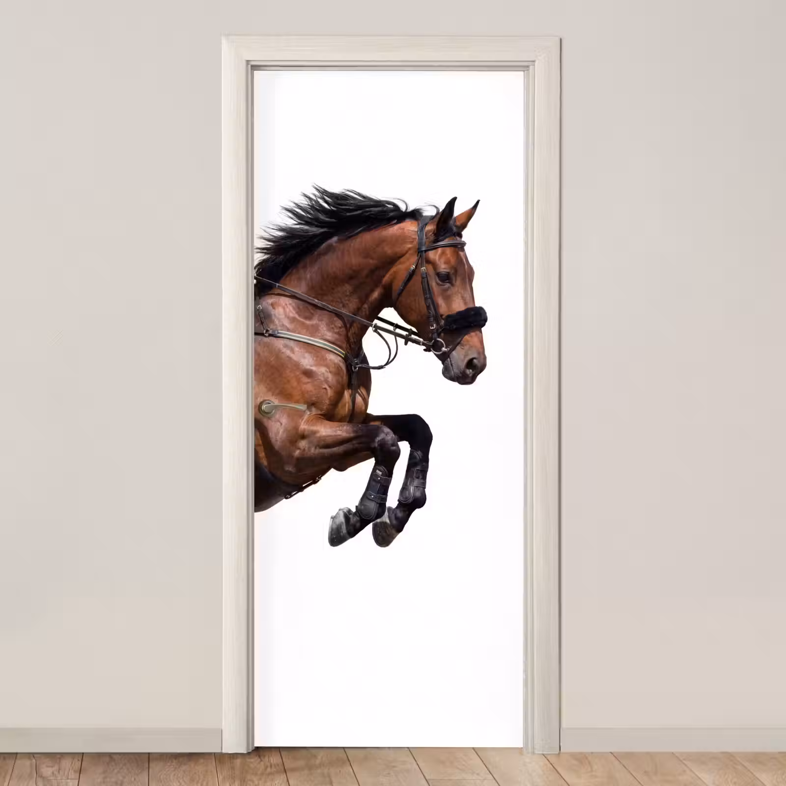 Deursticker - Paard - Springen - Modern — 1