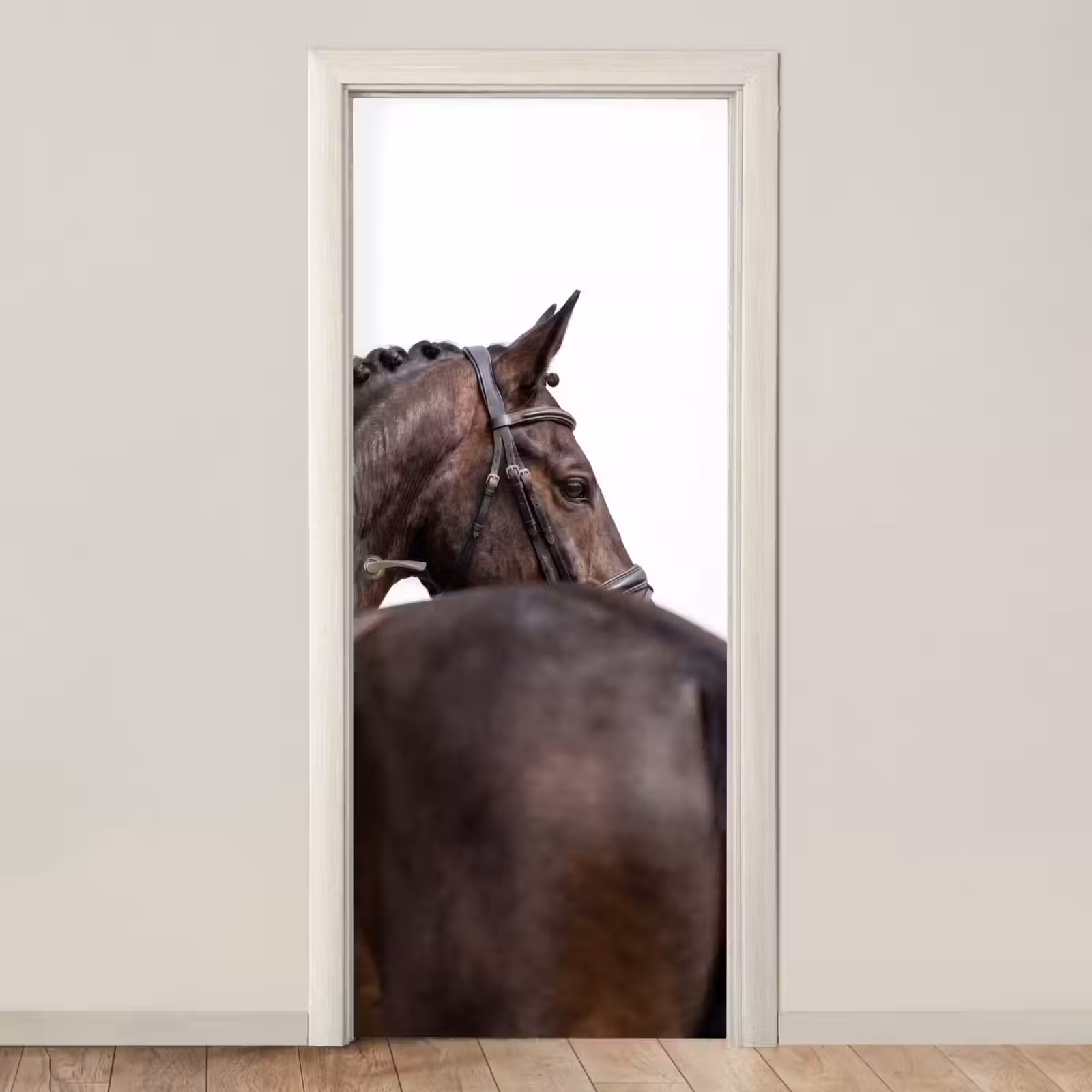 Deursticker - Portret - Paard - Elegant — 1