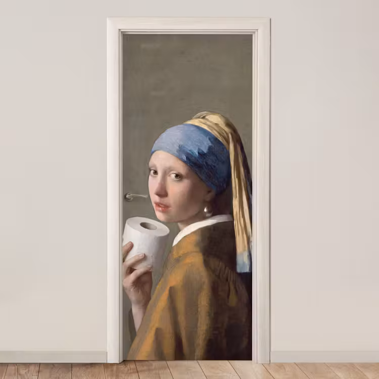 Deursticker - Klassiek - Humor - Kleurrijk — 1