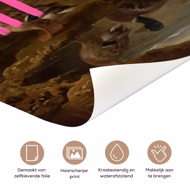 Deursticker - Klassiek - Humor - Roze — 3