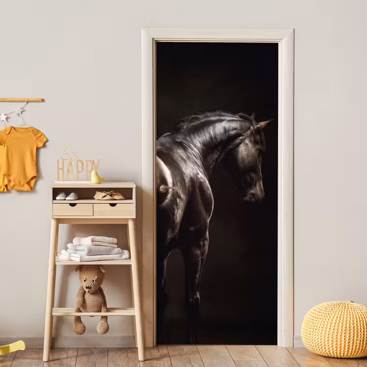 Deursticker - Krachtig - Paard - Donker — 6