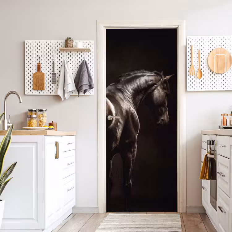 Deursticker - Krachtig - Paard - Donker — 7
