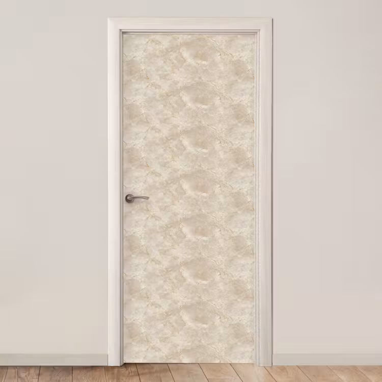 Deursticker - Lichtbeige - Marmer - Aders — 1