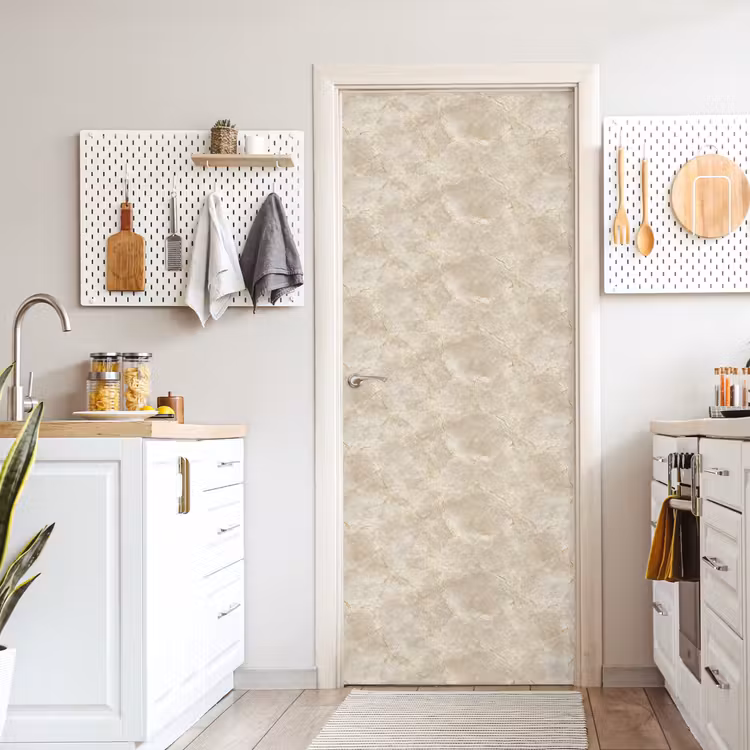 Deursticker - Lichtbeige - Marmer - Aders — 7