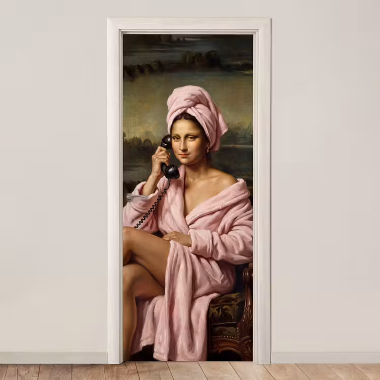 Deursticker - Mona - Klassiek - Roze — 1