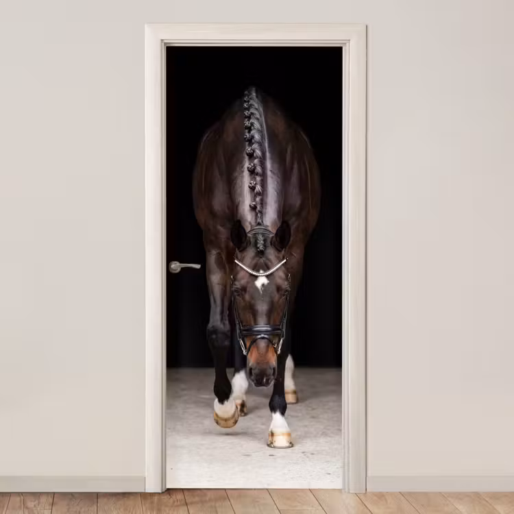 Deursticker - Paard - Modern - Portret — 1