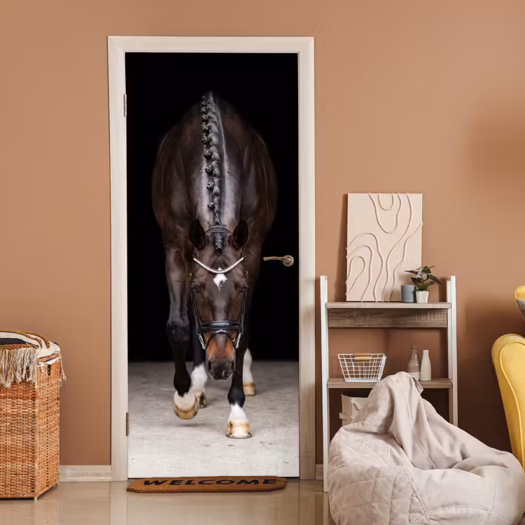 Deursticker - Paard - Modern - Portret — 2