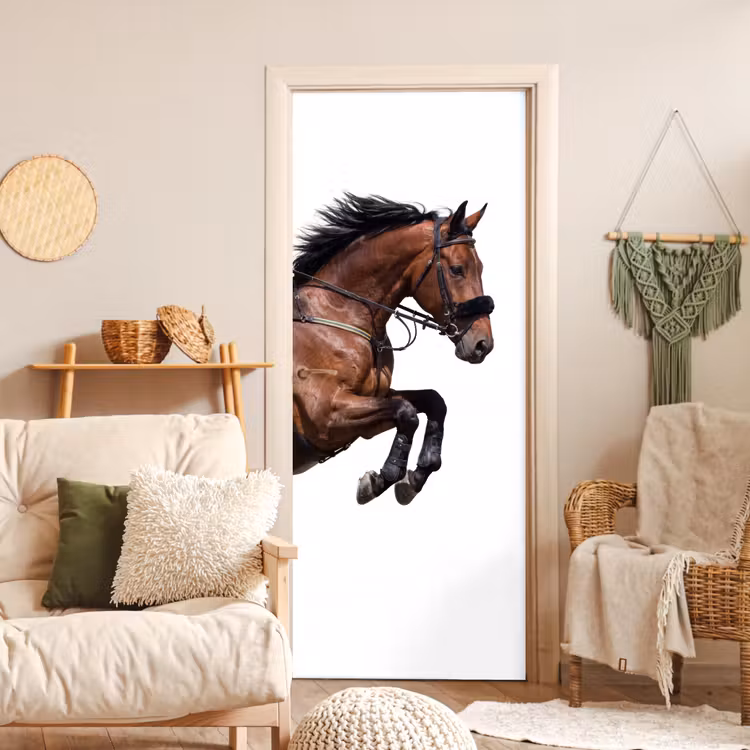 Deursticker - Paard - Springen - Modern — 4