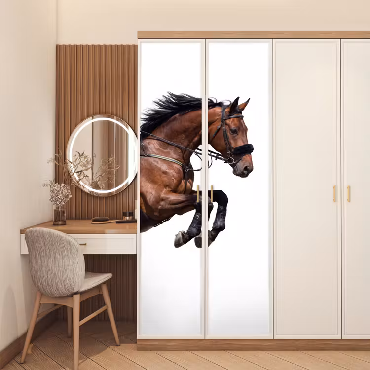 Deursticker - Paard - Springen - Modern — 5