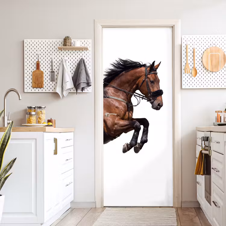Deursticker - Paard - Springen - Modern — 7