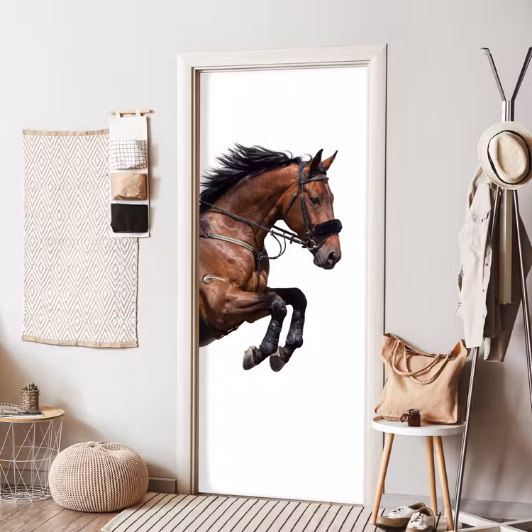Deursticker - Paard - Springen - Modern — 8