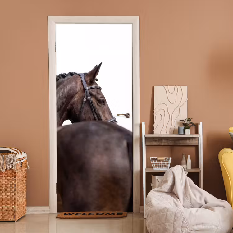 Deursticker - Portret - Paard - Elegant — 2
