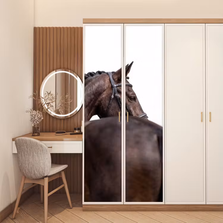 Deursticker - Portret - Paard - Elegant — 5