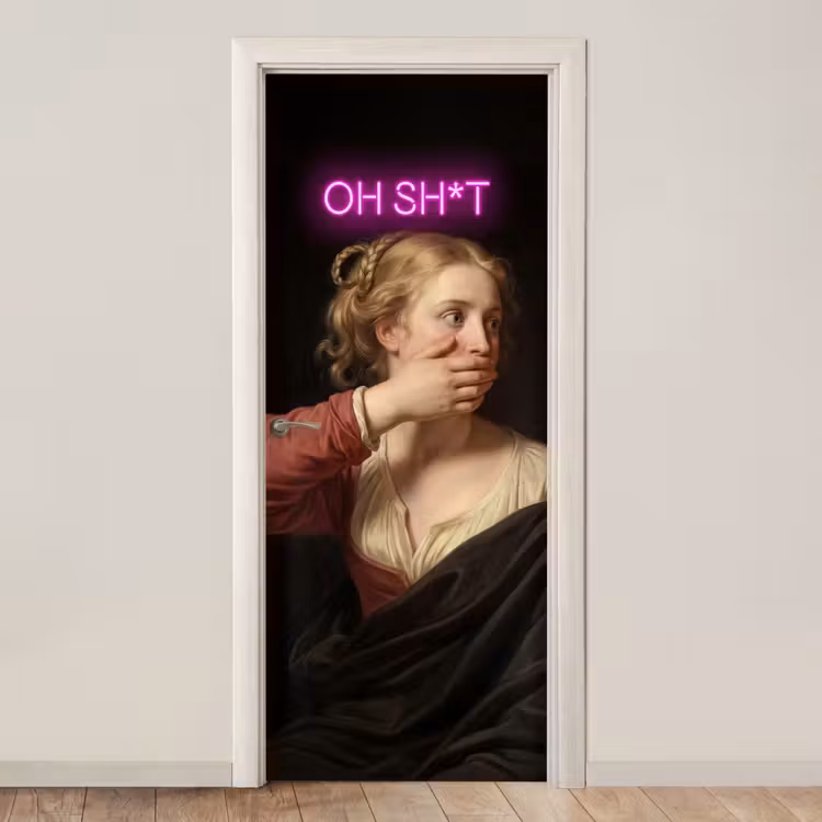 Deursticker - Quote - Neon - vrouw — 1