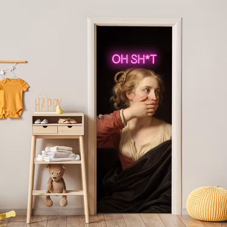 Deursticker - Quote - Neon - vrouw — 6